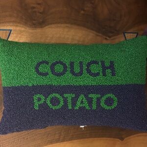 Kate Spade x Target Green and Blue Couch Potato Pillow